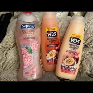 NIP VO5 hair care and Suave body wash